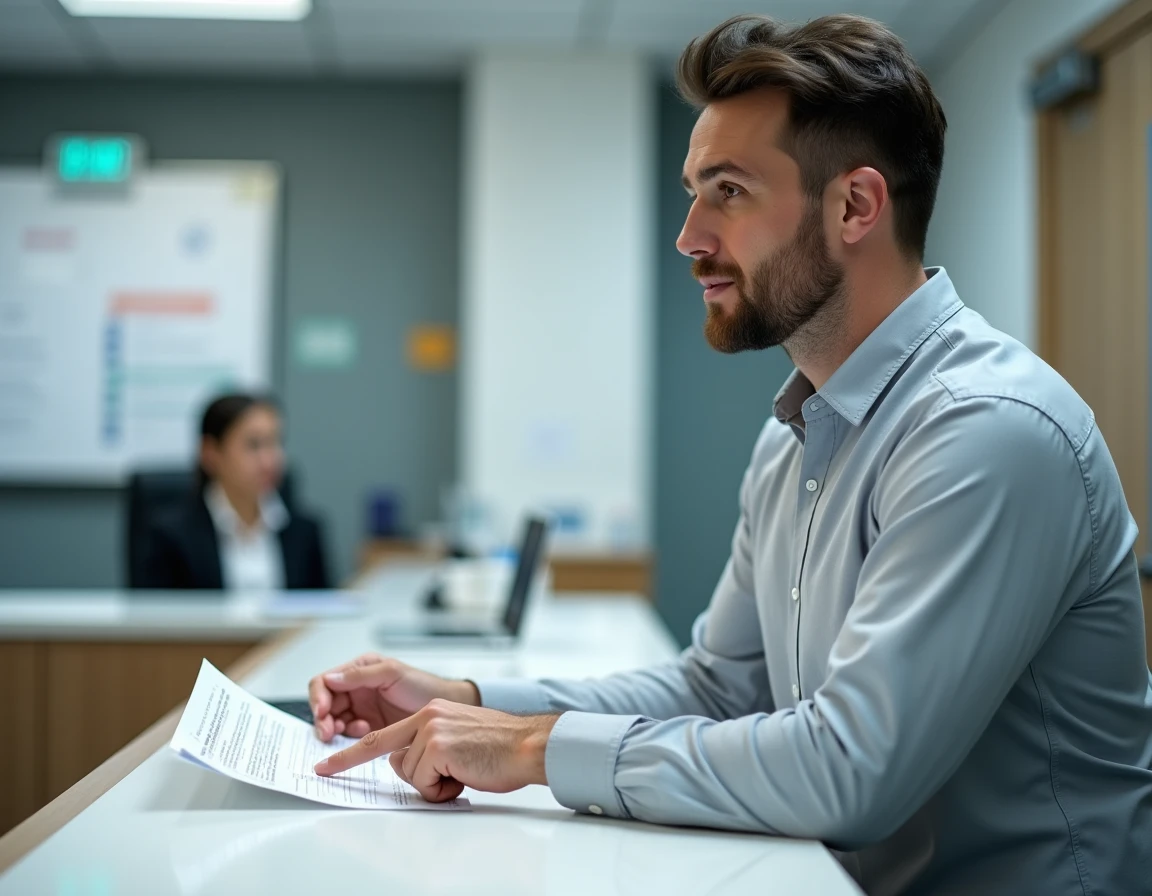 Conseiller administratif expliquant comment retrouver un numéro de contrat d'apprentissage dans un document officiel